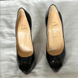 COPY - Christian Louboutin peep toe stiletto heel Sz 37